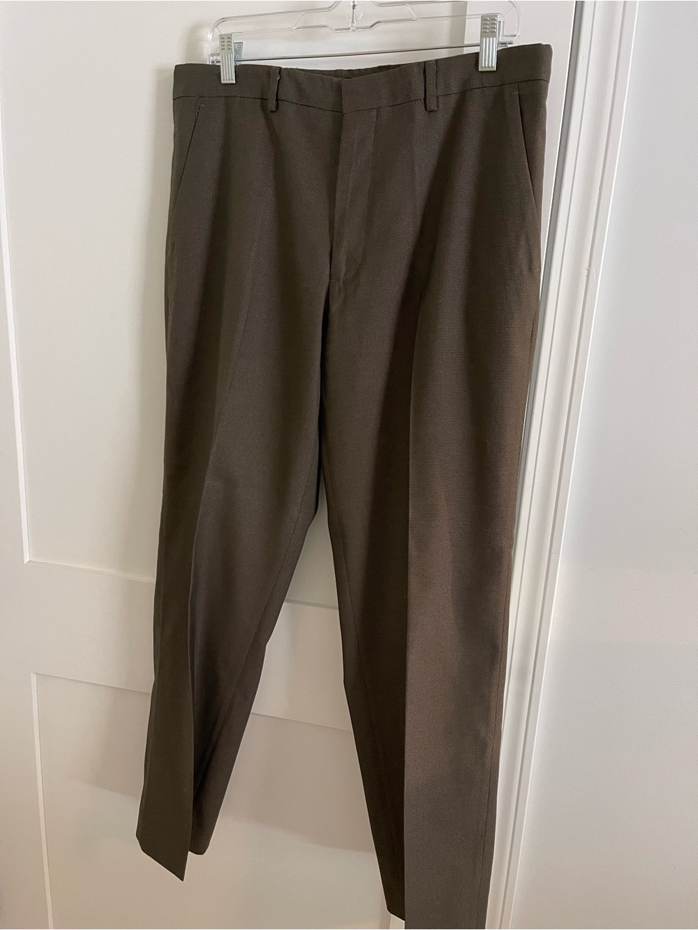 Perry Ellis Men's Dress Pants in Brown 33x32 Classic Fit